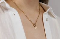 “Y” Initial Charm in 10kt Yellow Gold