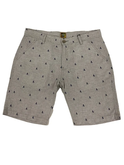 BASS | Linen cotton printed short