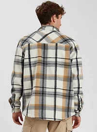 ROMAIN | Poly Check Over Shirt