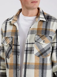 ROMAIN | Poly Check Over Shirt