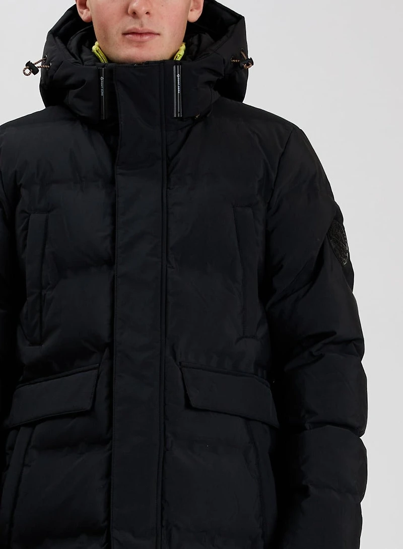 HUDSON| Veste longue matelassée