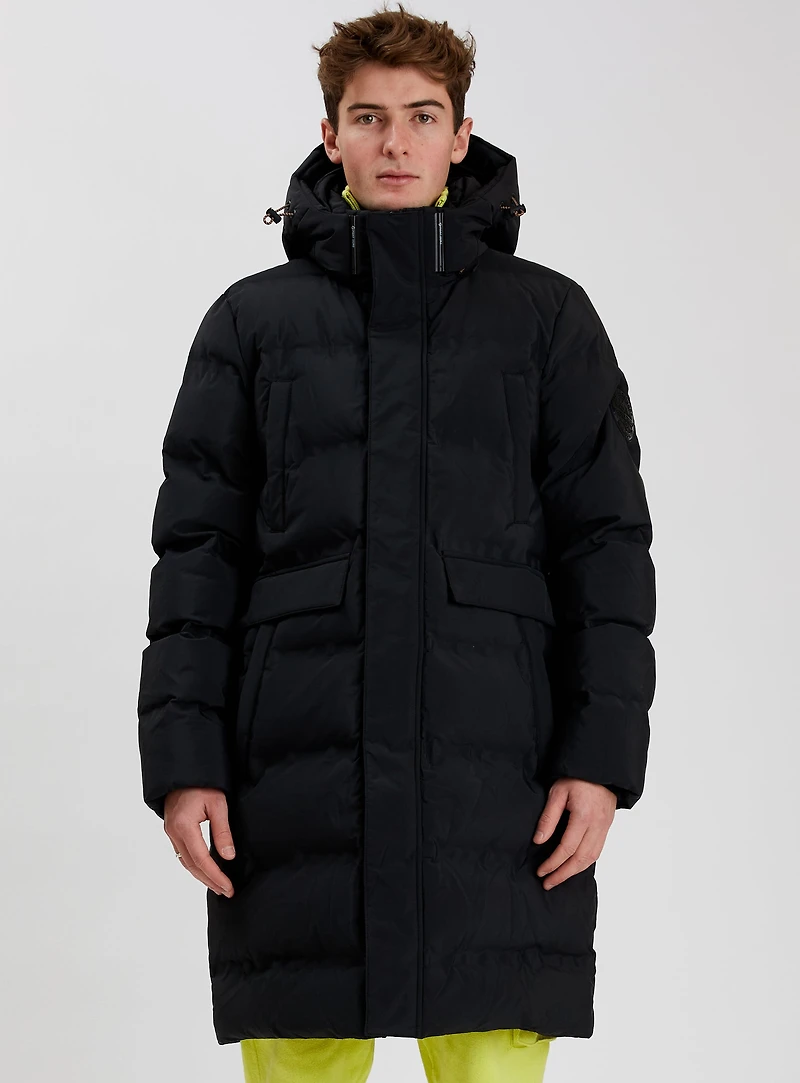 HUDSON| Veste longue matelassée