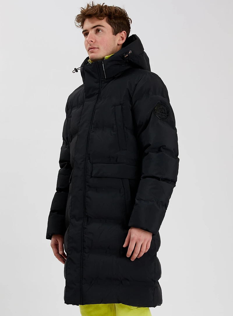 HUDSON| Veste longue matelassée