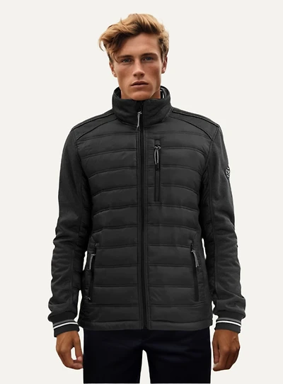 WALTER | Cut and Sew Textured Nylon Transitional Jacket