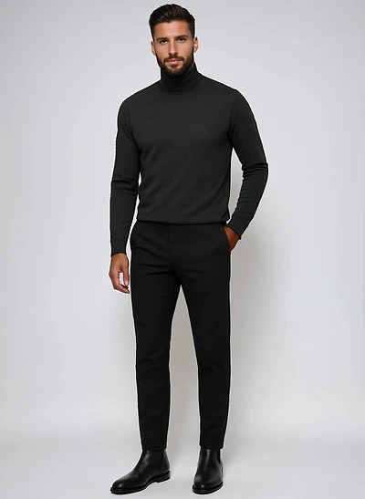 DAW | Interlock long-sleeve jersey Turtleneck