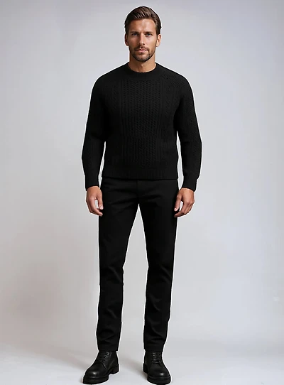 CUDI | Cable Knit Cashmere like Sweater