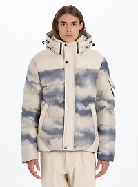 DOMITRI | Northern light dye printed Puffer