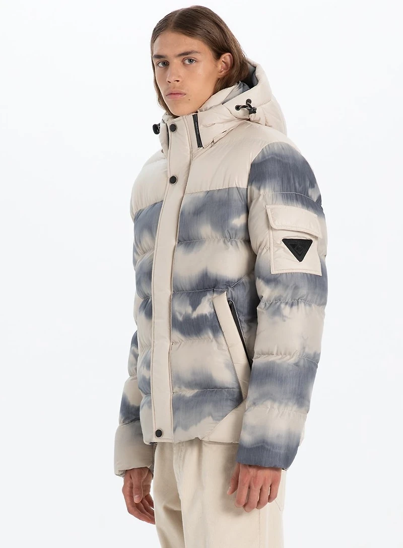 DOMITRI | Northern light dye printed Puffer