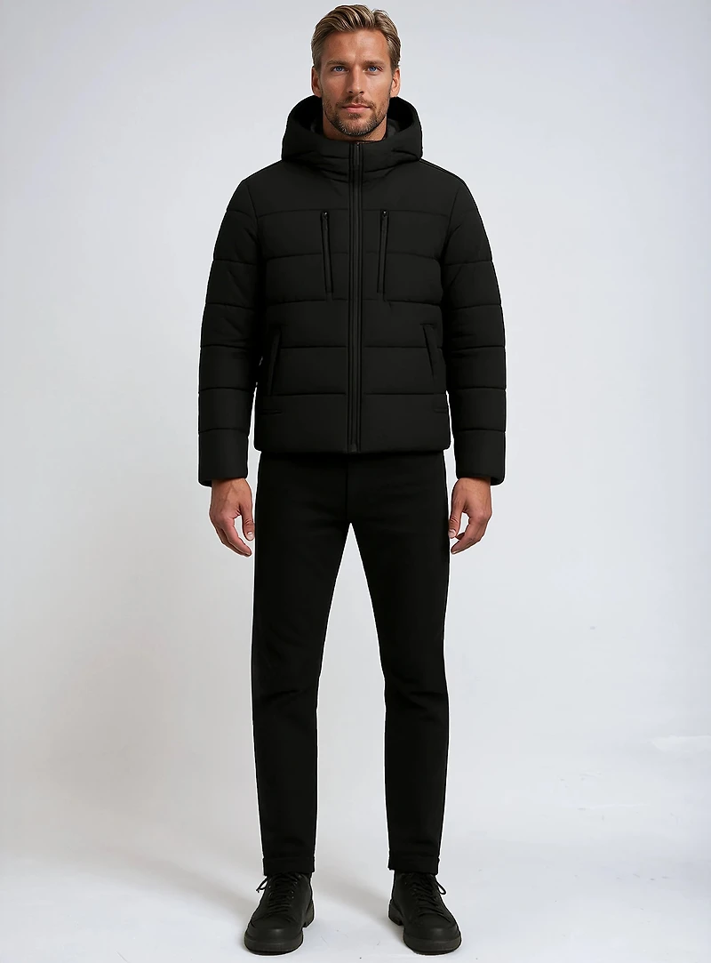 CYPRESS | Puffer with Sherpa interior collar