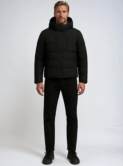 CYPRESS | Puffer with Sherpa interior collar