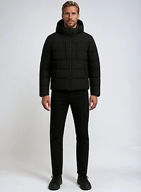 CYPRESS | Puffer with Sherpa interior collar