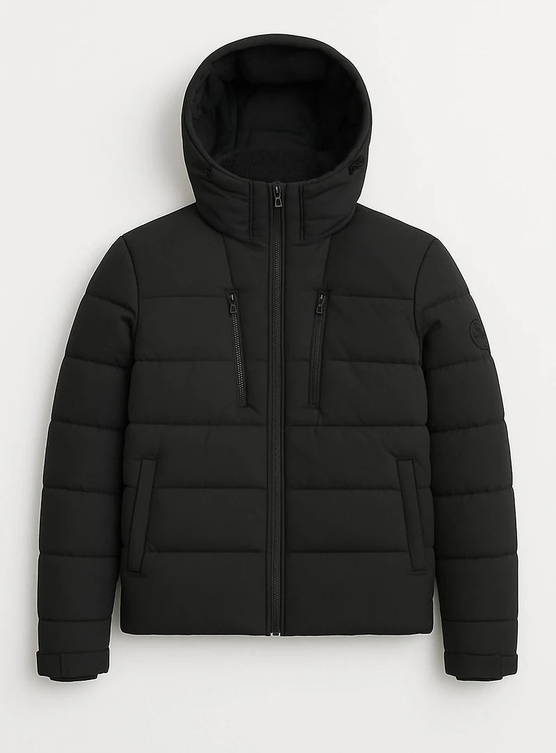 CYPRESS | Puffer with Sherpa interior collar