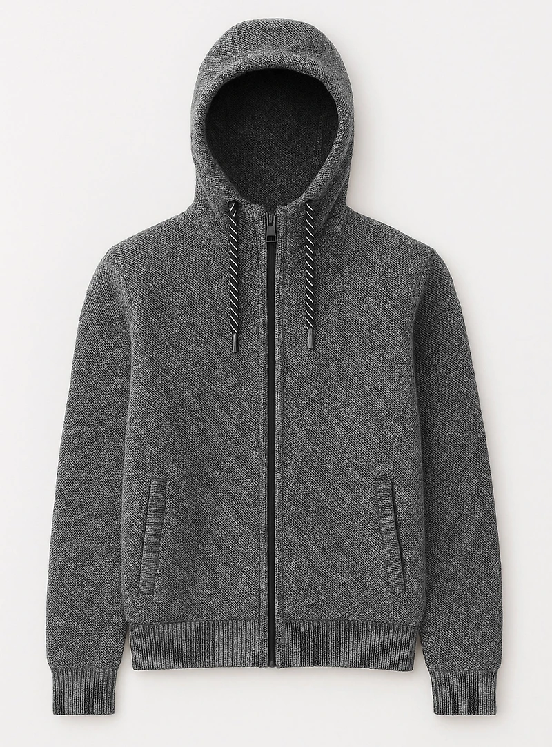 SAMUEL | Chenille Zip-up Cardigan