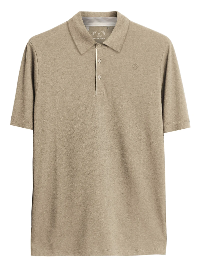 TATUM | Polo With Self Fabric Collar