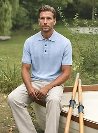 ELIO | Polo en tricot léger e