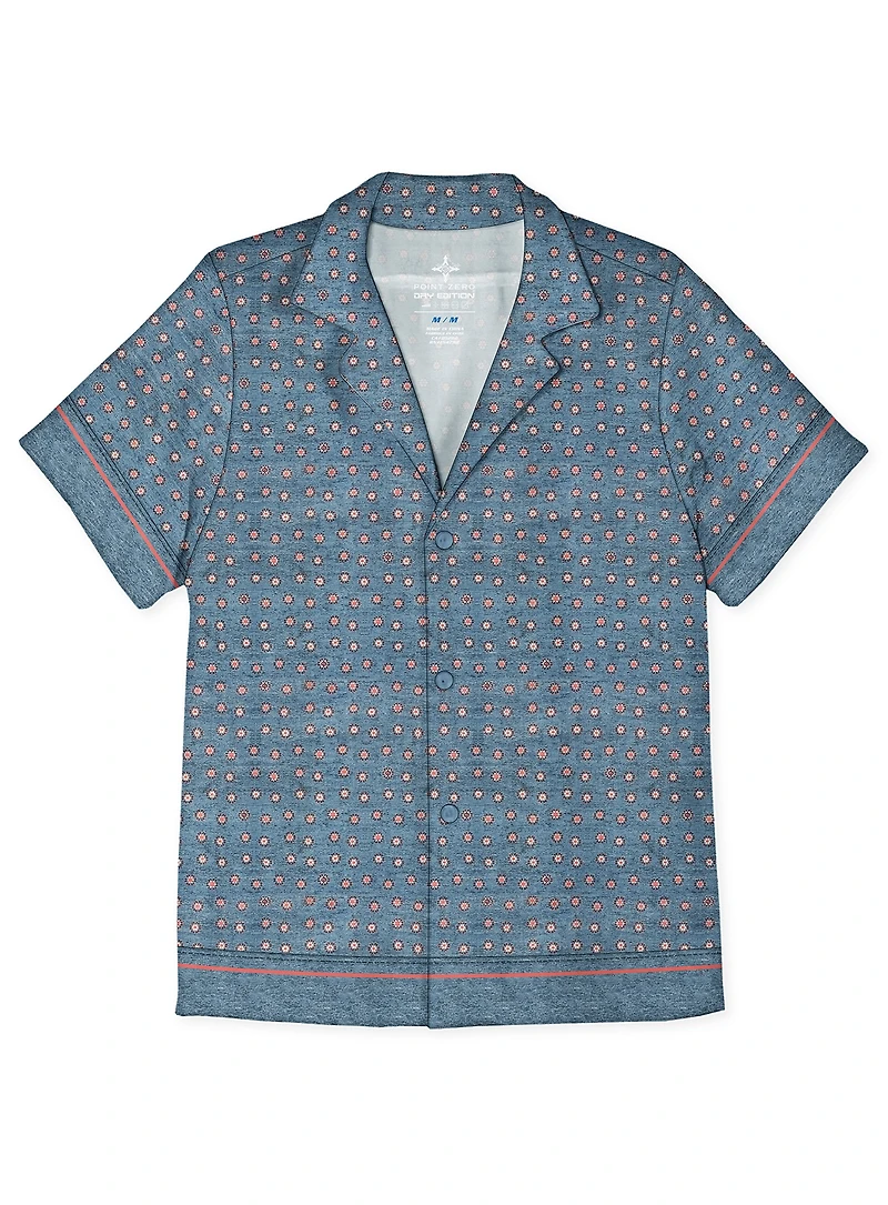 EZIO | Cabana Printed Stretch Shirt