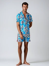 ENZO | Tropical Stretch Swimshorts