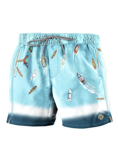 TANNER | Elastic Waistband Stretch Swimshorts