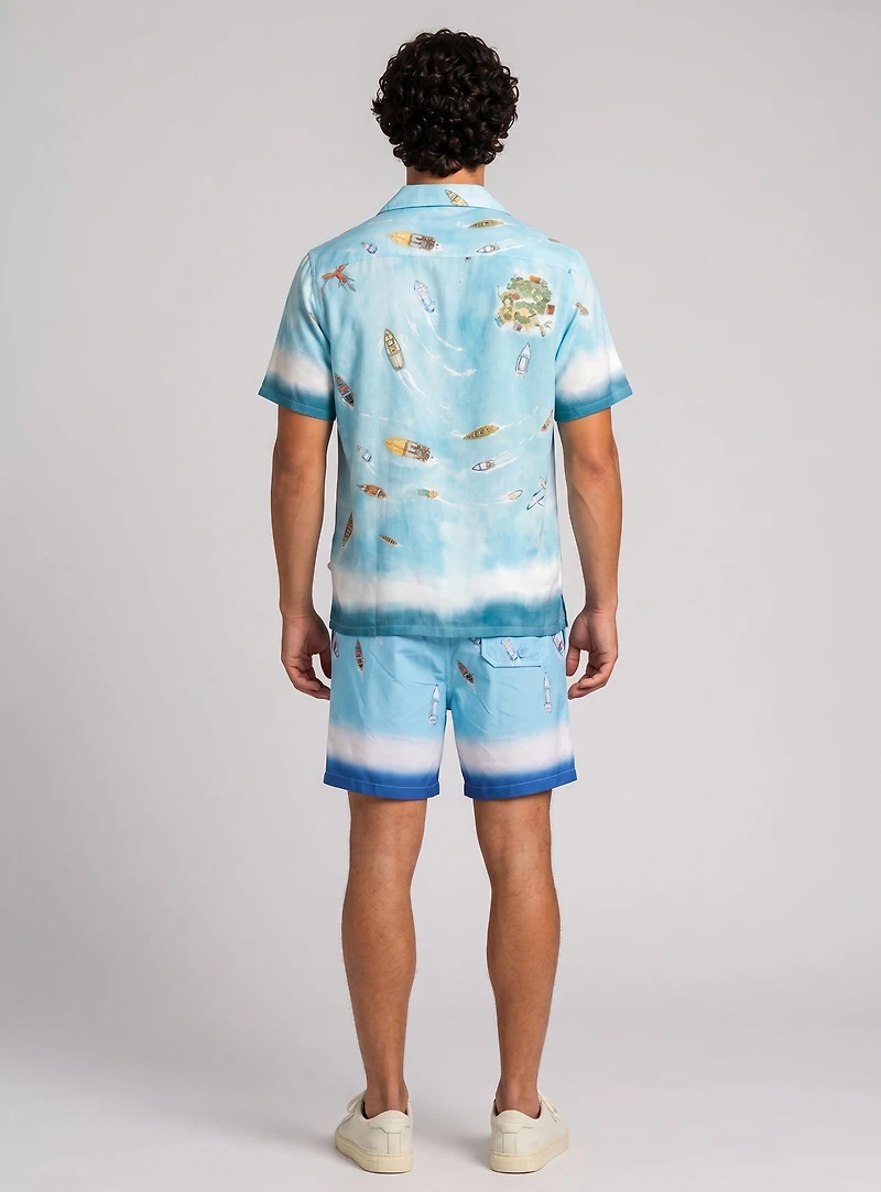 TANNER | Elastic Waistband Stretch Swimshorts