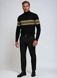 EMMETT | Fine Gauge Mock Zip Sweater