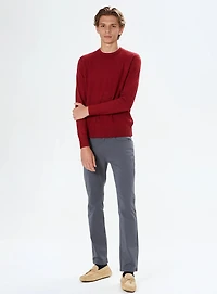 CASEL | Cashmere-Touch Textured Crew Neck Sweater