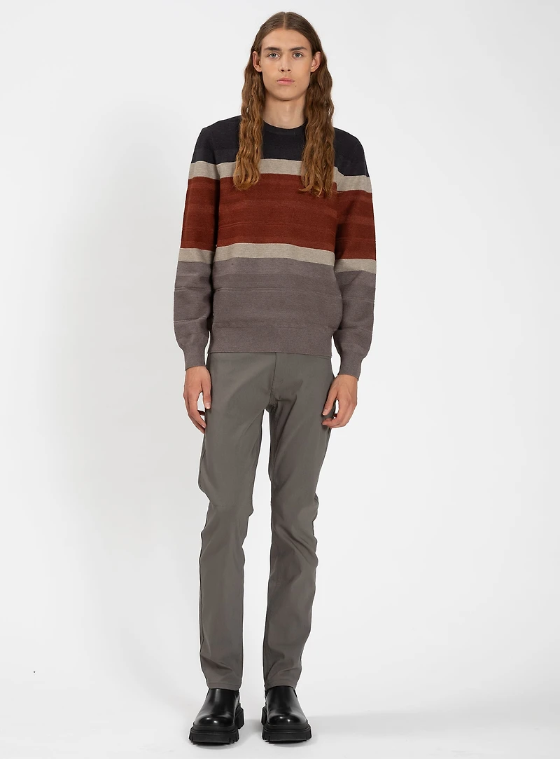 CAIRO | Cashmere-Touch Fine Gauge Striped Crewneck Sweater