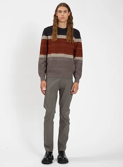 CAIRO | Cashmere-Touch Fine Gauge Striped Crewneck Sweater