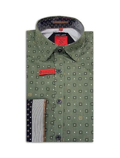 LENIX | Chemise à Imprimé Minimaliste
