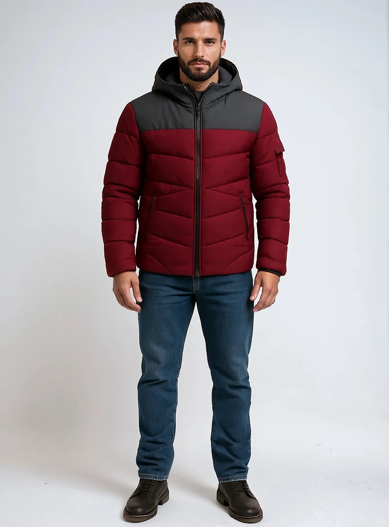 ALLTON| Engineered quilted Puffer printed Jacket