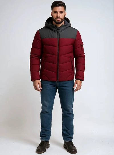 ALLTON| Engineered quilted Puffer printed Jacket