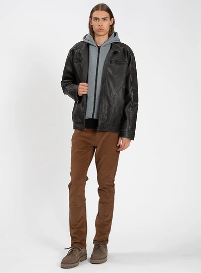 ZANEAUX | Vegan Leather Moto Jacket