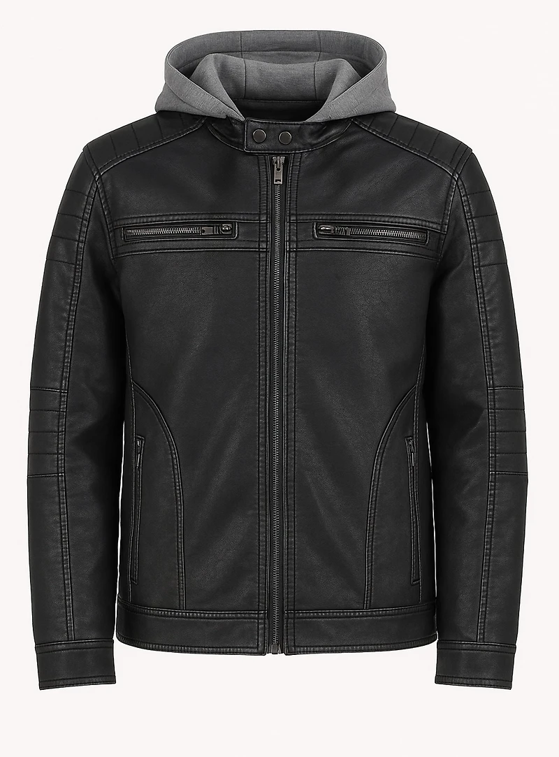 ZANEAUX | Vegan Leather Moto Jacket