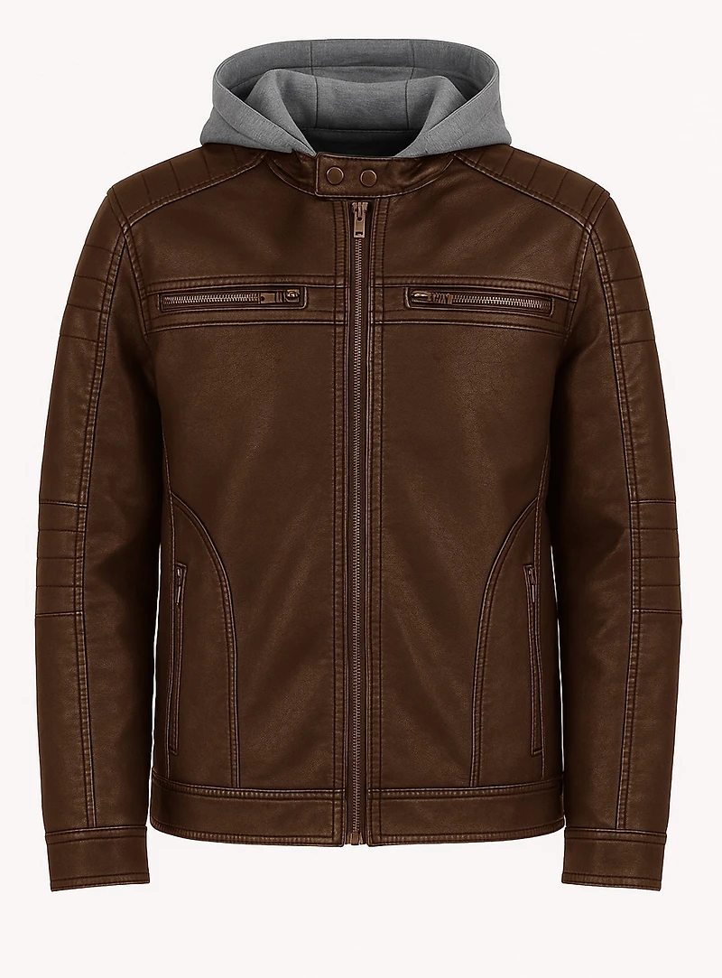ZANEAUX | Vegan Leather Moto Jacket