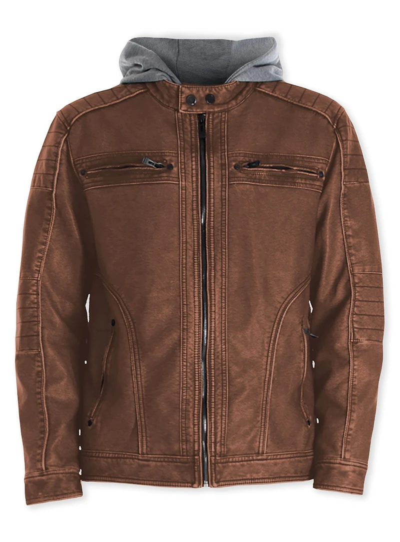 ZANEAUX | Vegan Leather Moto Jacket