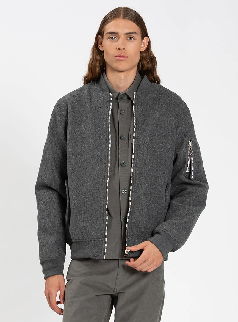 AVANDALE | Melton Bomber Jacket