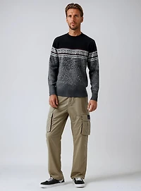 ERIC | Jacquard Crew Neck Sweater