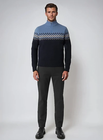 EMI | Half-Zip Chenille Sweater