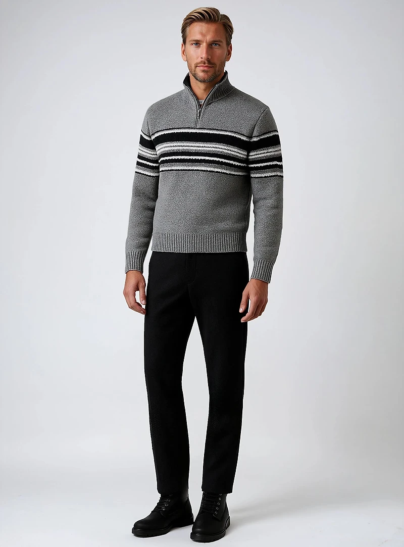 MARTY | Half-Zip Chenille Sweater