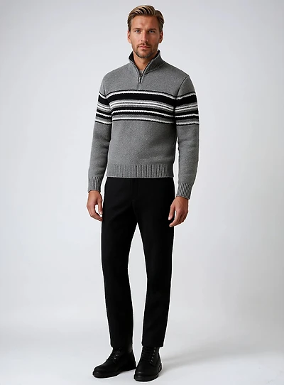 MARTY | Half-Zip Chenille Sweater