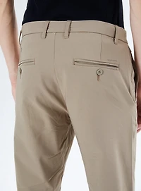 TOBIE | Pantalon chino brossé