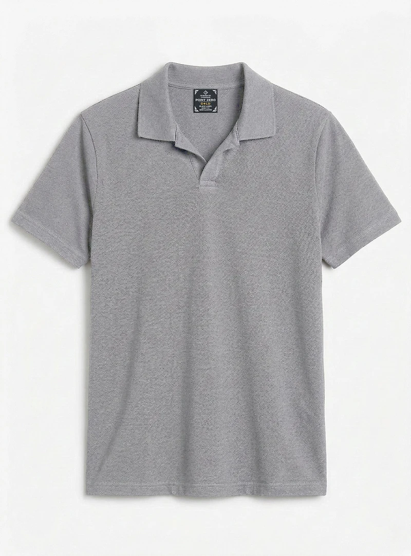 JAXON | T-shirt col Johnny extensible, coupe semi-ajustée