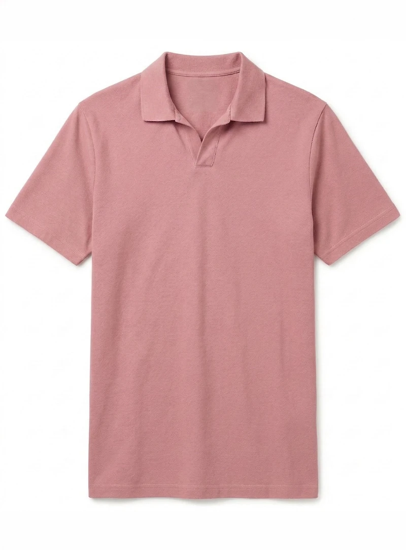 JAXON | Semi-fit stretch Johnny collar Polo