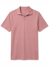 JAXON | Semi-fit stretch Johnny collar Polo