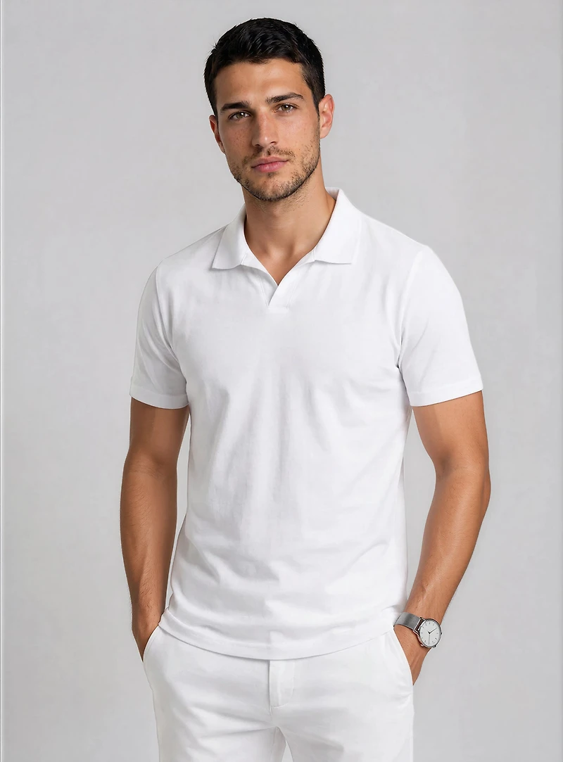 Lot de 2 polos Johnny Collar