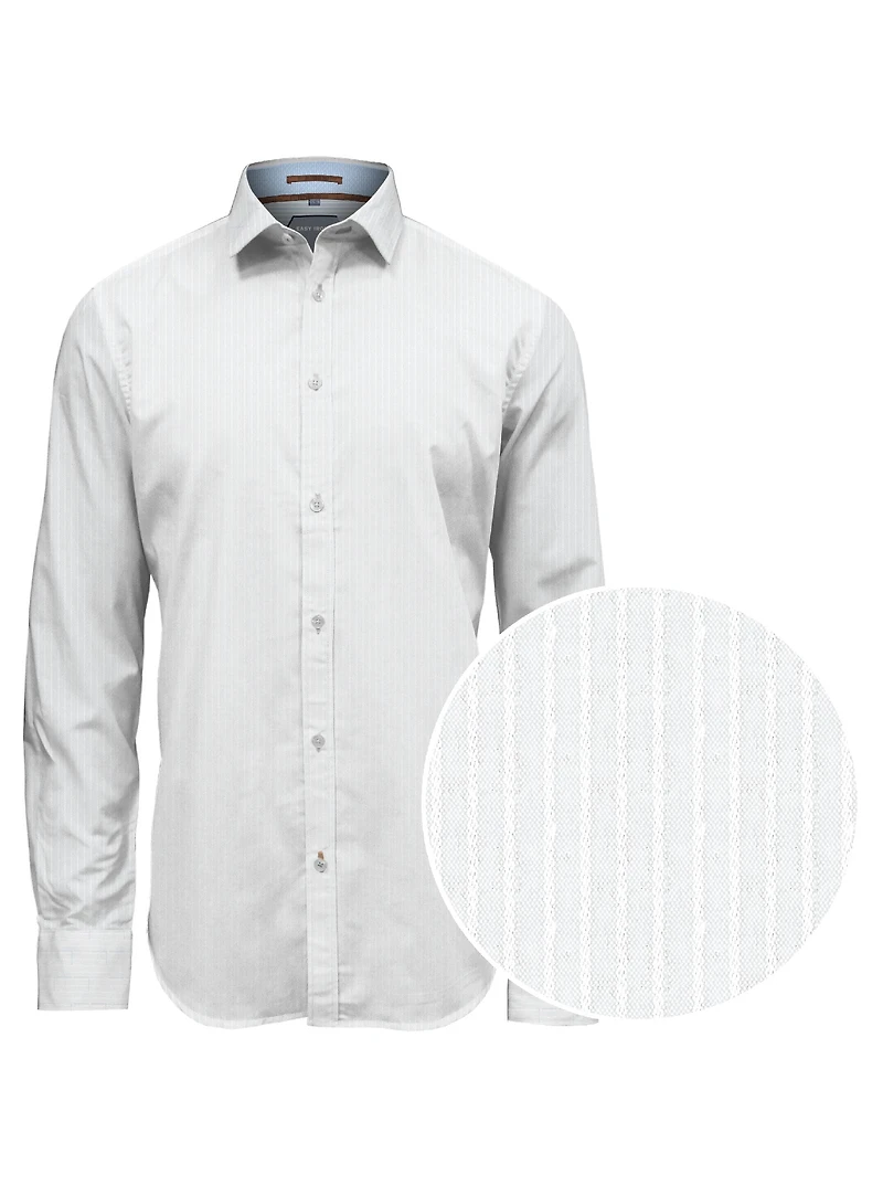 LONZO | Chemise texturée Dobby ton sur ton