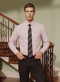 LONZO | Chemise texturée Dobby ton sur ton