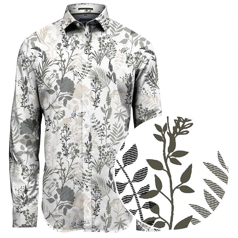 DAMON | Floral Poly-Cotton Shirt