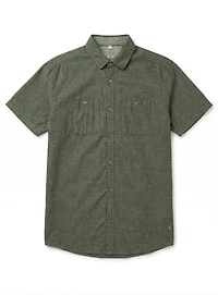 JON | Chemise à Manches Courtes En Lin Et Coton Slub
