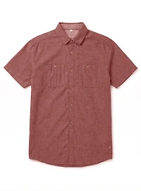 JON | Chemise à Manches Courtes En Lin Et Coton Slub