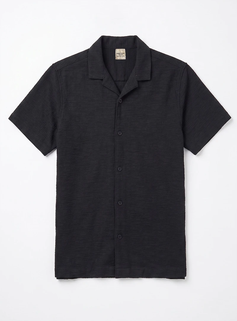 ZAYN | Textured Knit Short-Sleeve Shirt